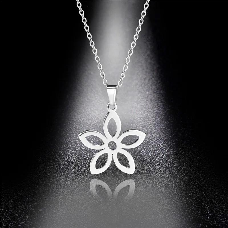 Bear Necklace Stainless Steel Jewelry Fashion Jewelry Fine Silver Color for Women Girls and Valentine Birthday Party Gift Super