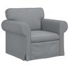 Sofa Light Grey 95 X 82 X 80 Cm Fabric