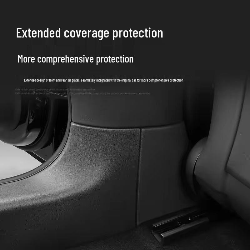 Tesla 25 Refresh Model Y TPE Door Sill Strips & Anti-kick Full Coverage Set
