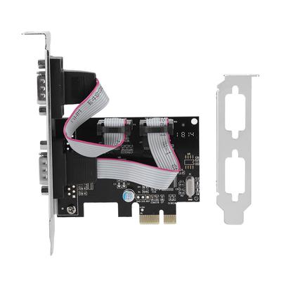 Convertor de port serial PCI-E la RS232 cu 2 porturi Placă de expansiune adaptor controler PCI Express