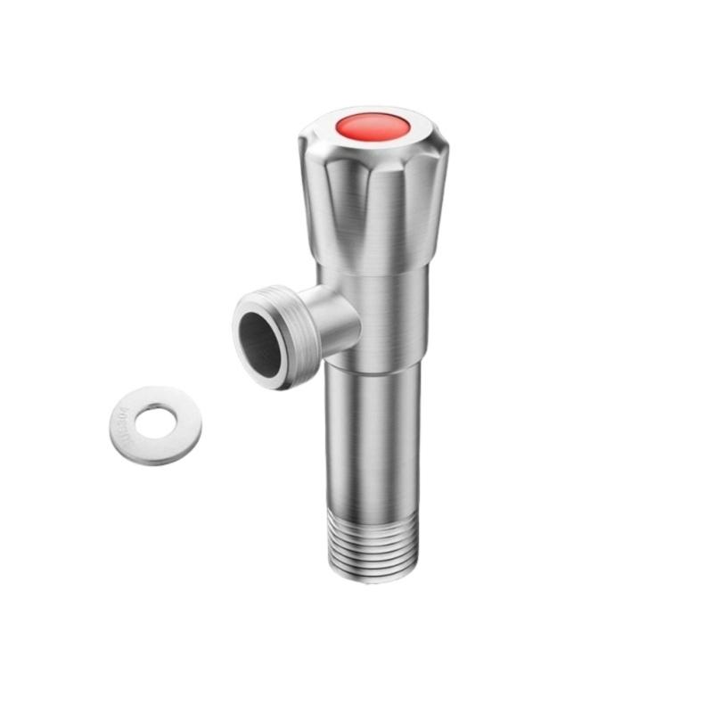 Regulable Flows Stainless Steel Angle Valves Elongated Precise Water Control Wall Mount Bath Fixtures Installation