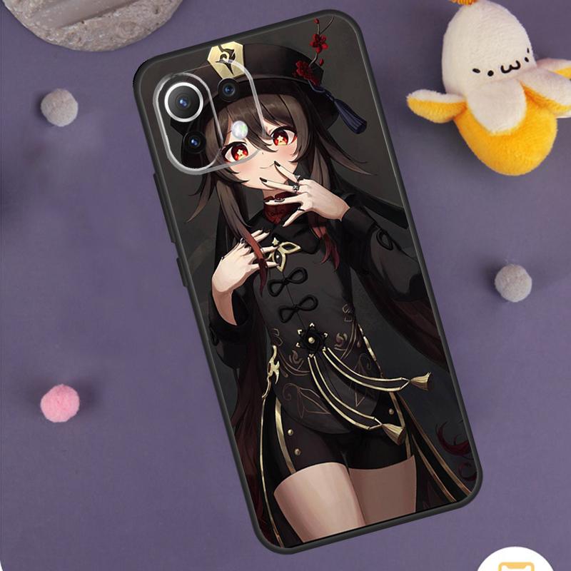 Genshin Impact Hutao Case For Xiaomi 13T 12T 11T Pro 13 14 Ultra 12 Lite POCO X6 M6 F5 F6 Pro X5 X3 F3 M5s Cover