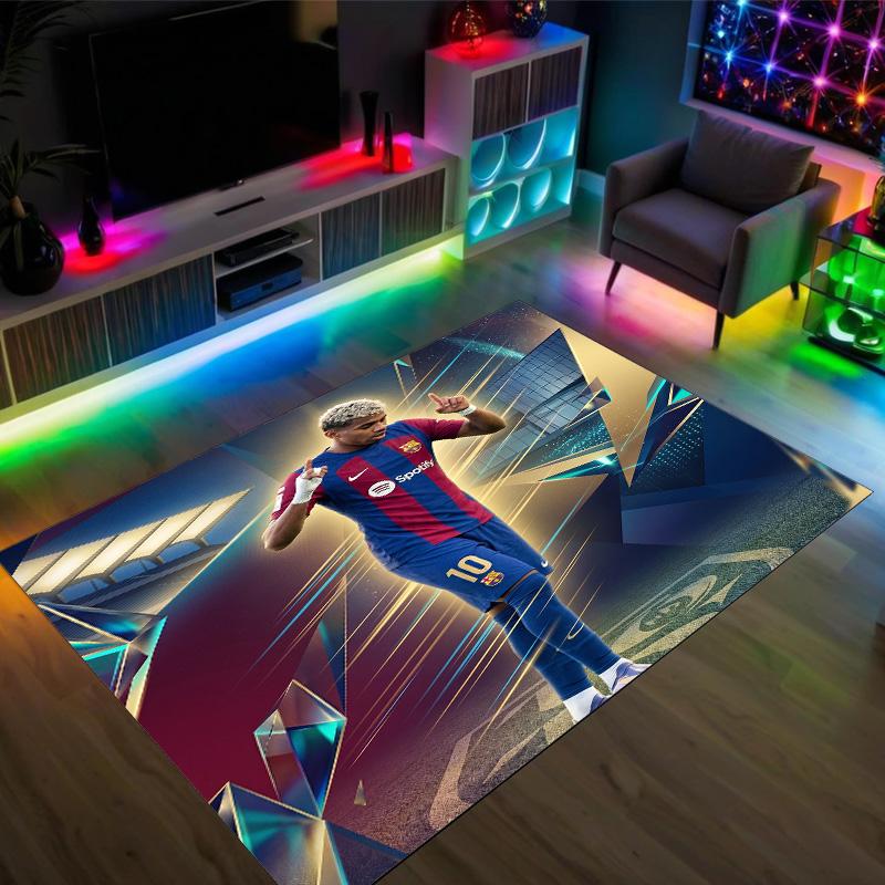 Tappeto in Velluto di Cristallo Design Yamal Accogliente Non?Tappeto Stampato Antiscivolo per Camera da Letto Soggiorno Ingresso