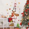 1pc Cartoons Animal Christmas Wall Stickers Removable PVC Holiday Decorations for Bedrooms, Living Rooms, Party Home Decoration