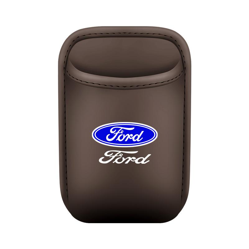 For Ford Mondeo Focus Explorer Escape Kuga Everest Bronco F-150 Ranger Transit Car Door Leather Cup Storage Box xcl3