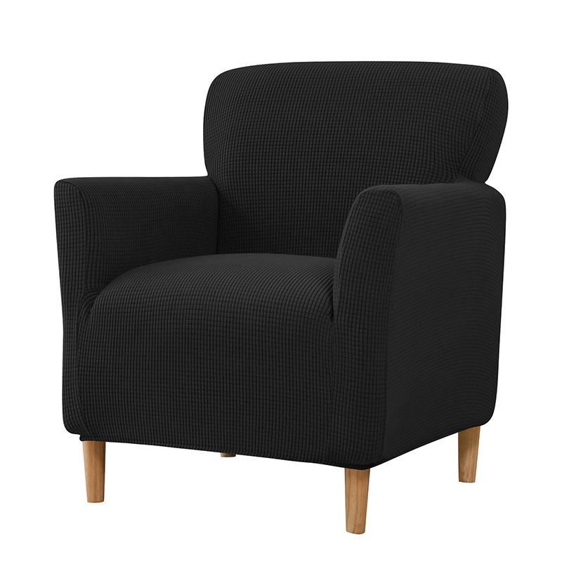 1Pc Armchair Cover Removable Stretch Tub Arm Chair Slipcover Solidastic Single Sofa Slipcovers For Study Bar Counter