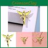 Stylish Gold Angel Wings Brooch Unique Alloy Pin For Versatile Sweater And Bag Decoration