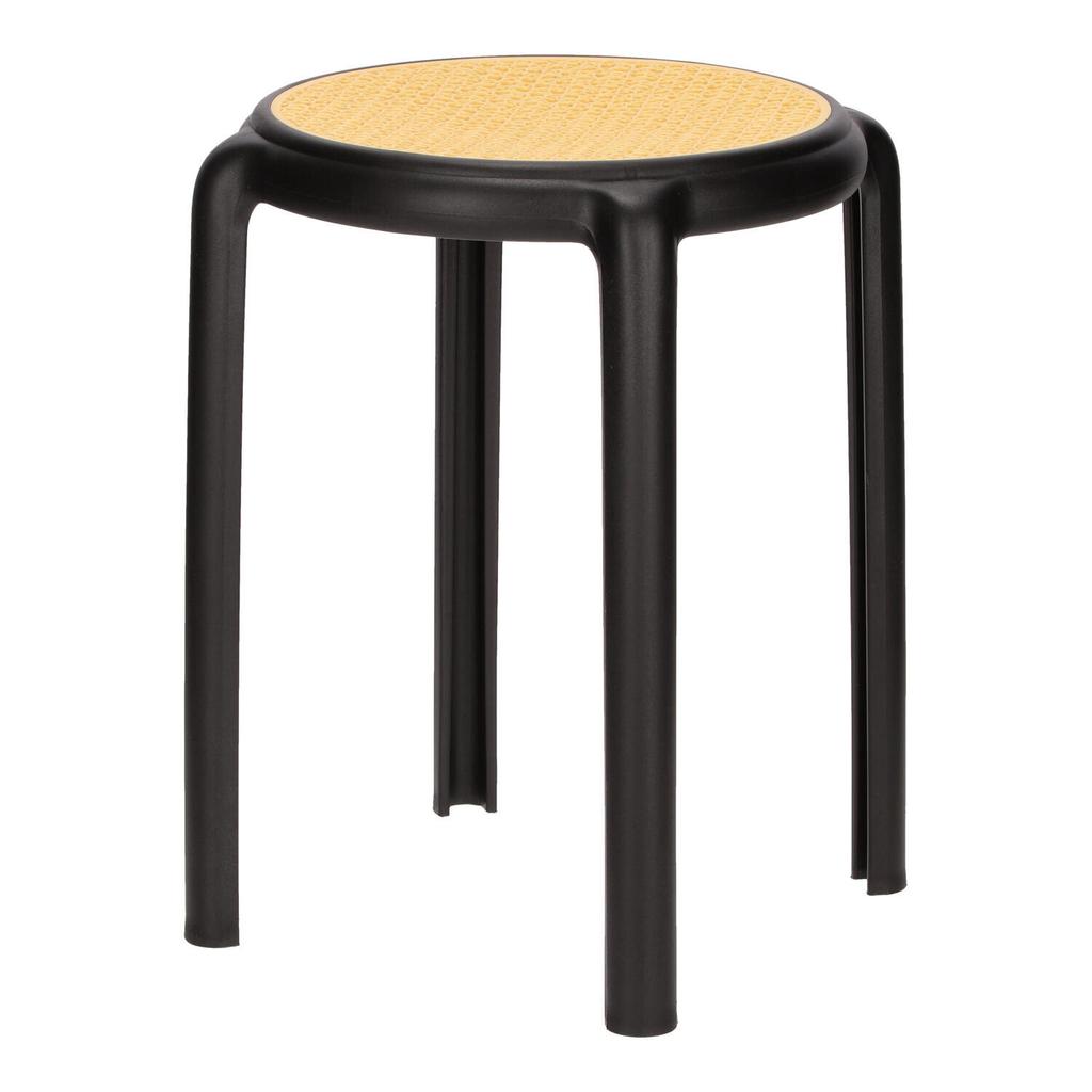 Zula Stool Beige/Black Made Of Polypropylene Braid