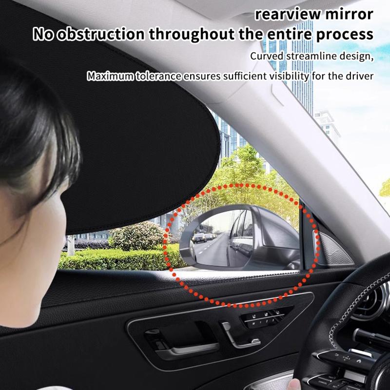 Seametal Car Side Window Sunshade Protection Foldable Auto Sun Shade Cover Front Rear Side Window Shield Car Sun Uv Blocking