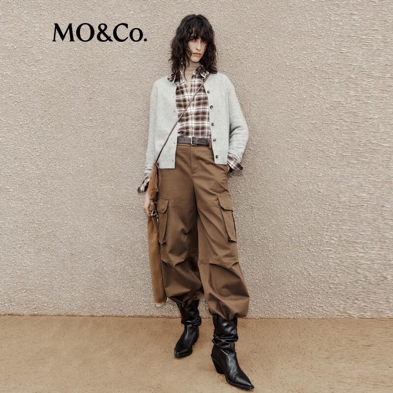 

MO&Co. Женский свитер из смесовой шерсти с круглым вырезом S