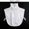 Women's Shirts Decoration Ruffle Fake Collar Autumn and Winter Solid Color Adjustment False Collars