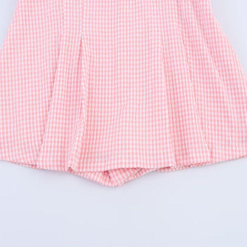 Jnleaog Autumn New Women's Clothing Fashion Style Stylish Fashion Small Check Skirt Pants 1478090