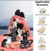 1pc Cat Family Lightweight Flannel Blanket, Comfortable and Warm Blanket, for Office and Camping Sofa Bed, Livingroom025