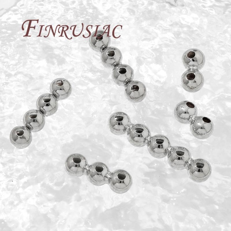 Rhodium Plated 2-5 Holes Spacer Bar For Jewelry,Separator For Bracelets,Necklace Accessories DIY Jewelry Making Supplies