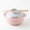 Microwave Pot Recopo Pink Made in Japan Single Person Recipe Included Small Lightweight Microwave Cooking Pot Microwave Pot Ramen Pasta &NE Rakuchin!