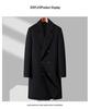 Wool Blend Men's Mid-Length Trench Coat - 2025 Autumn/Winter Collection