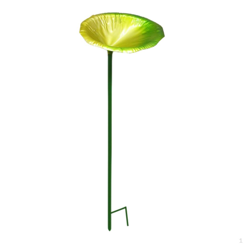 Bee Feeder on Stake, Bird Bath, Easy to Use Iron Ornament, Garden Decoration for Lawn, Yard,