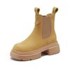 3233 autumn and winter velvet leather Martin boots women's thick-soled one-pedal cigarette boots women's casual small size short boots women