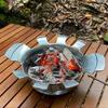 Moogata pot with holes charcoal stove set (30cm) +