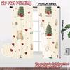 2pcs,Curtains Christmas Bears Trees Bells (2) Chic Curtains&Drapes Fabric Curtains Thermal Insulation, and Room Darkening
