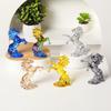 Kristallpferd Statue Glas Kunst Tier Skulpturen Stehendes Pferd Figuren Ornament Elegante Wohnaccessoires Sammlungen