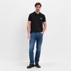 Calvin Klein Logo Embroidered Straight Cut Short Sleeve Polo Shirt Men Polo Shirts Black J30J323395-BEH