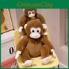 Toy Plush Monkey Cute Animal Cartoon Stuffed Doll Kids Birthday Gift Decoration