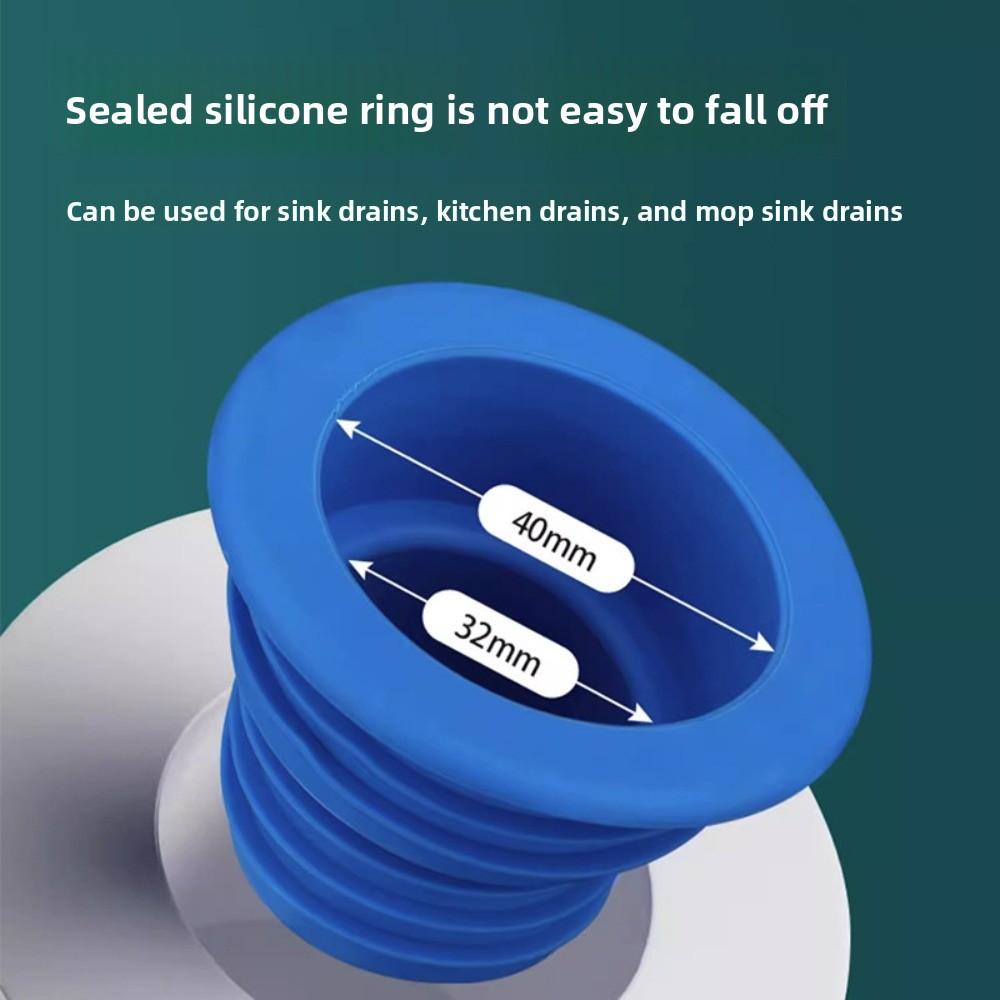 Universal Fit Kitchen Pipe Sewer Seal Ring Leak Proof Temperature Resistant Sewer Pipe Sealing Ring Odor-proof
