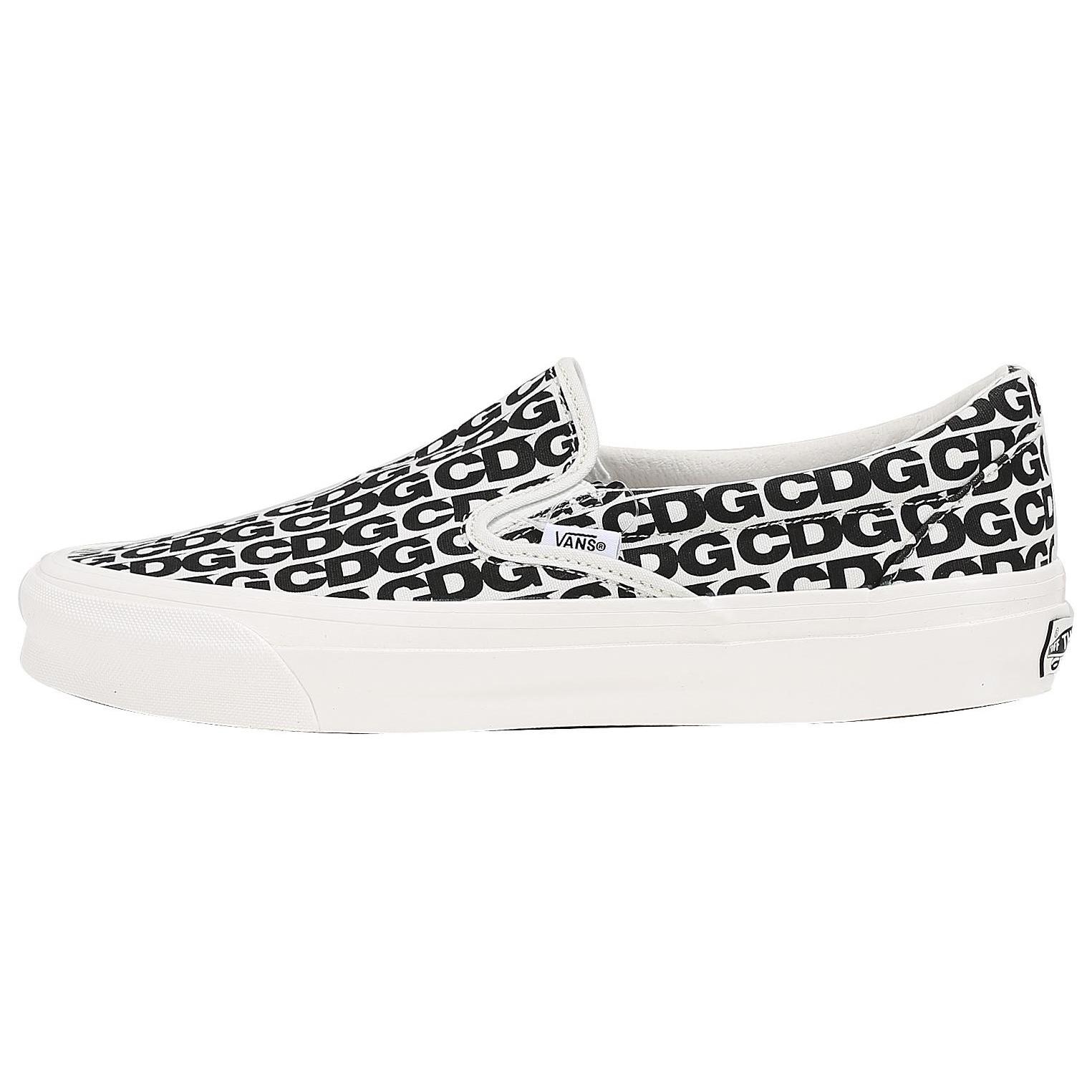 

Кеды Vans Vault Slip-On LX Comme des Garcons Белые Черные(VN0A32QNUY6) 38