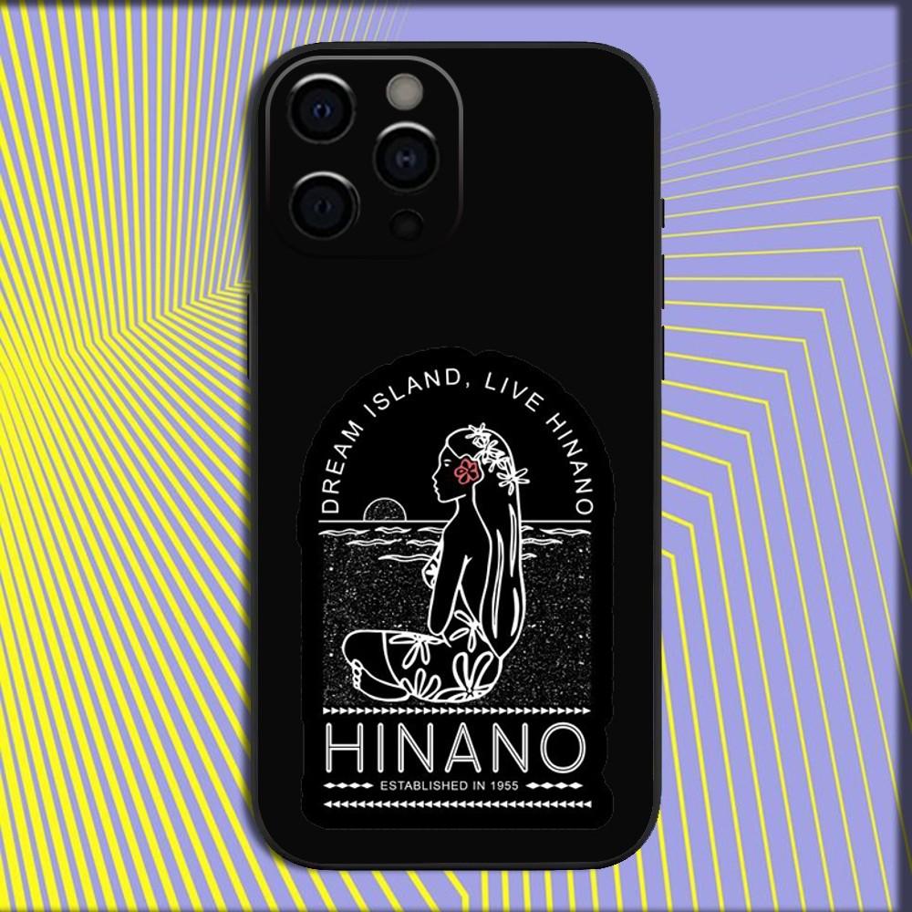 Hinano Tahiti Girl Beach Phone Case For iPhone 16,15,14,13,12,11,Pro,X,XS,Max,XR,Plus,Mini Soft Black Cover iPhone13mini