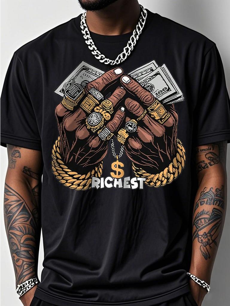 Men's Round Neck Sports T-shirt
