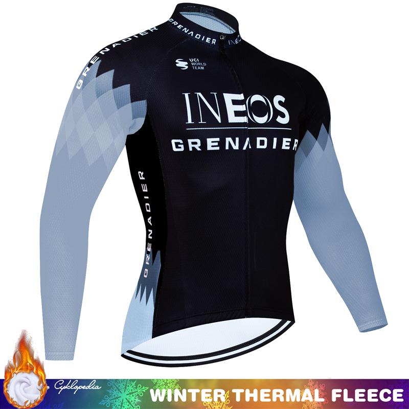 Men's Cycling Suit Winter Thermal Fleece Jersey Mtb Man Clothing Tricuta Maillot Pants Set Bib Road Bike Uniform Male