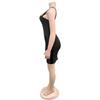 C7197 Women's Sexy Spaghetti Strap Bodycon Mini Dress with Hot Drill Details