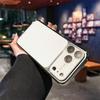 Electroplated Matte Laser iPhone 16 Pro Case - Large Window, Drop-Proof PC Protective Cover for iPhone 15/14
