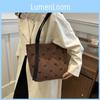 Sac à bandoulière tendance grande capacité Sac fourre-tout décontracté vintage simple et élégant Disponible en beige marron bleu gris rose