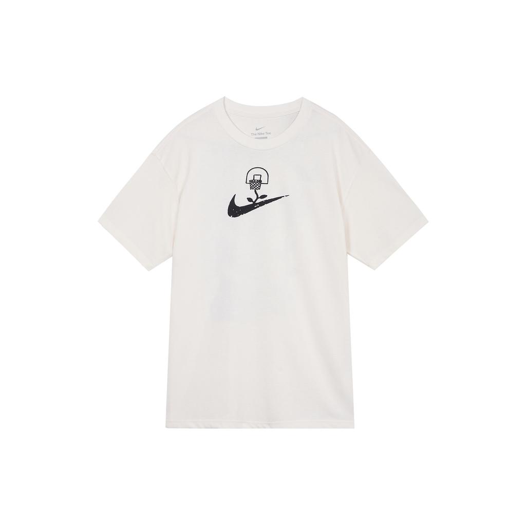 Nike Logo Print Casual Pullover Short Sleeve T-Shirt Men Tops White DX3328-905