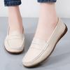 New Spring and Autumn Low-heeled, Comfortable and Fashionable 100% Genuine Leather Shoes for Casual Work Women