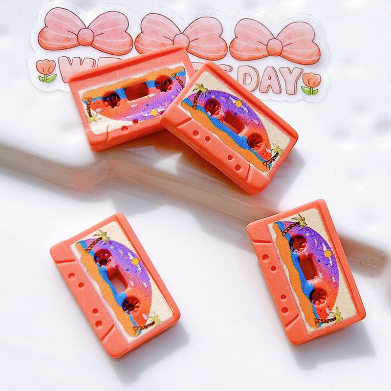 10Pcs Dollhouse Miniature Simulation Retro Tape Model Diy Accessories Toys Deacorations Ornaments
