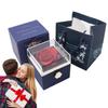 Rose Ring Box Everlasting Flower Case Multifunctional Luxury Preserved Rose Ring Box for Wedding Proposal Ceremony Valentine's