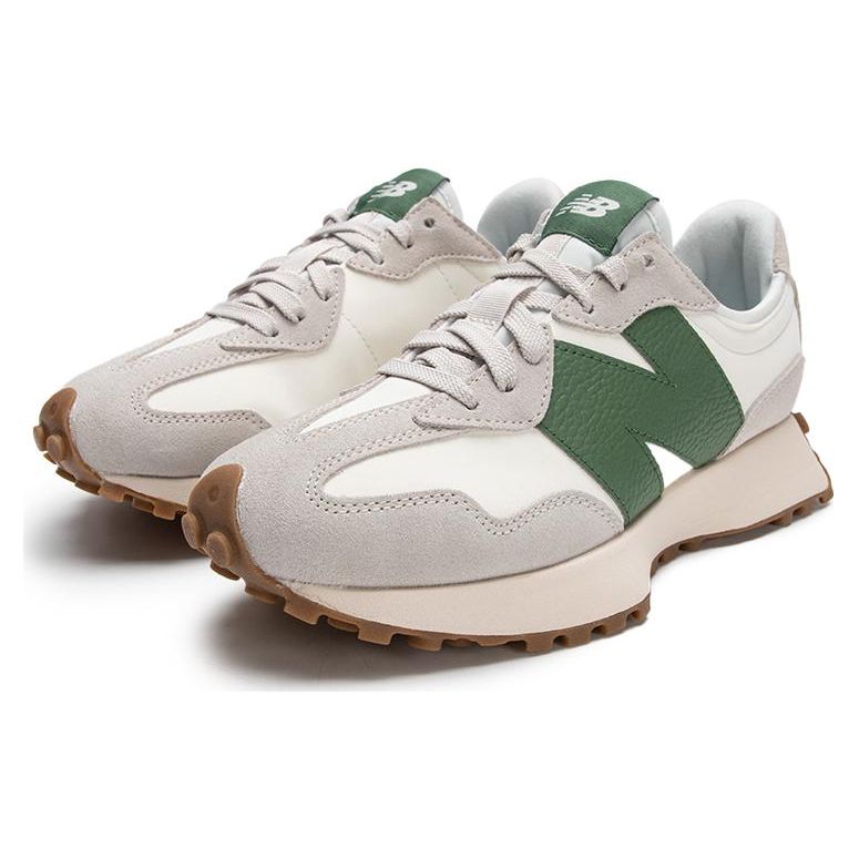 New Balance Nb 327 Comfortable Retro Leather Low-Top Casual Running Shoes Unisex Sneaker Green Gray U327LX-D