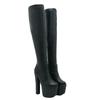 16CM Double Platform Super High Heels Women Over Knee high Boots Elegant Sexy Comfy Warm Women Shoes Winter Boots Good Quality