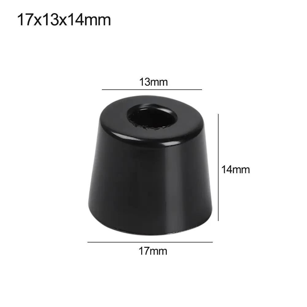 10pcs Anti Slip Furniture Legs Feet Black Speaker Cabinet Bed Table Box Conical Shock Pad Floor Protector Furniture Parts