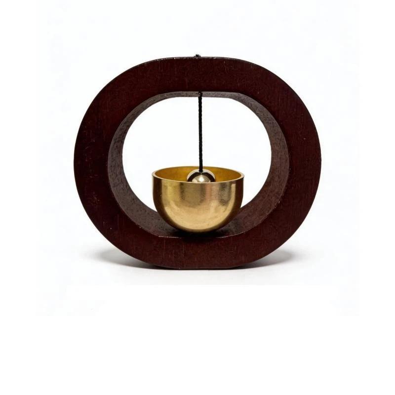 Magnetic Wind Chime Cartoon Doorbell Japanese Style Solid Wood Door Opening Alert for Pet Shop Entrance