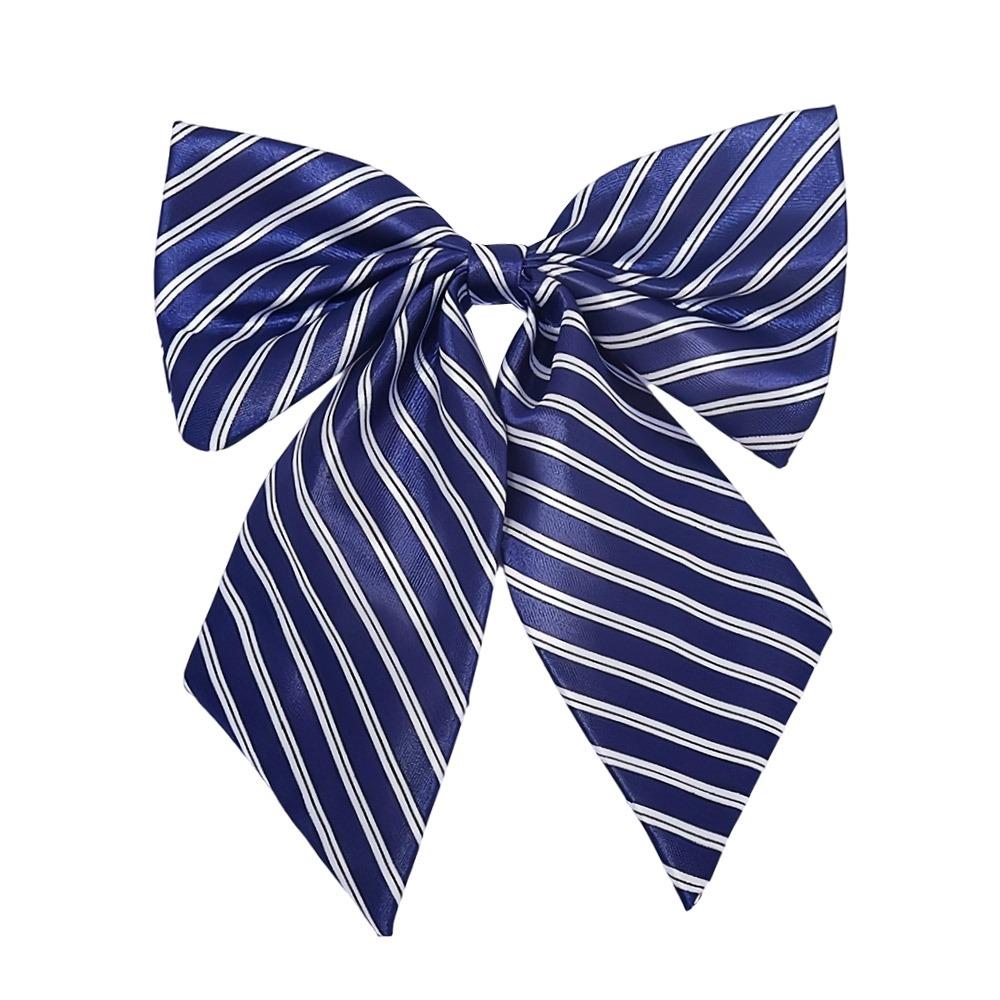 Korean Style Women Necktie Stripe Ladies Neck Wear Fashion Cravat Bank Teller