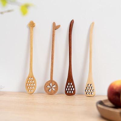 Japanese Beech Wood Honey & Coffee Stirring Spoon - Creative Lemon Design