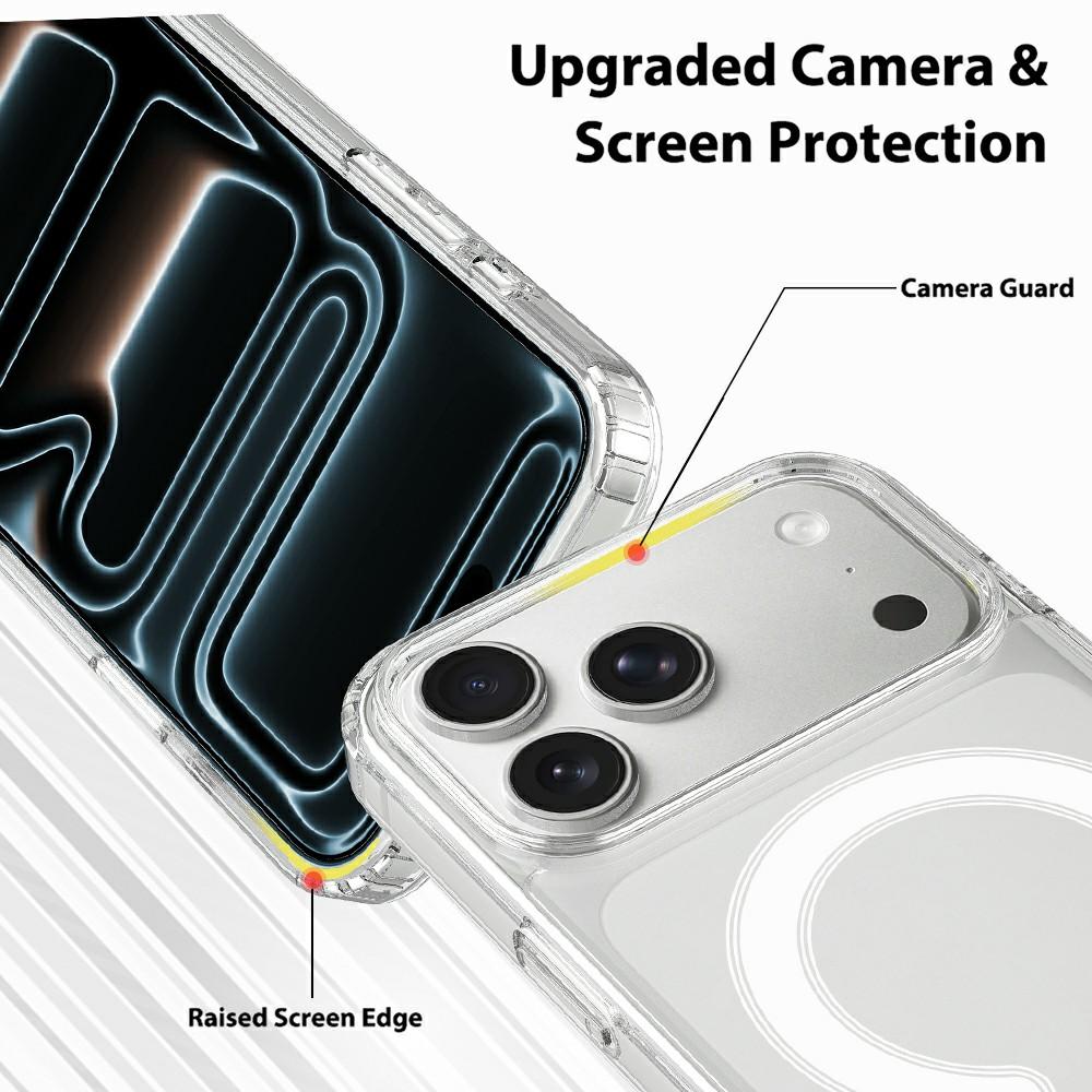For iPhone 17 Pro Max Case Compatible with MagSafe TPU + Acrylic Phone Cover with Camera Control Button