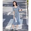 Women's Summer Lace Patchwork Hooded Sweatshirt Dress