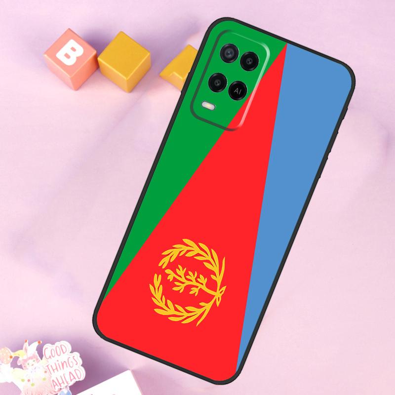 Eritrean Flag Case For Oppo A60 A80 A40 A15 A16 A17 A57 A94 A74 A54 A76 A96 A18 A38 A58 A78 A98 A5 A6 Pro