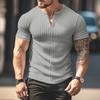 Sommer Herren S Lässig Fitness Schnelltrocknend V-Ausschnitt Kurzarm T-Shirt