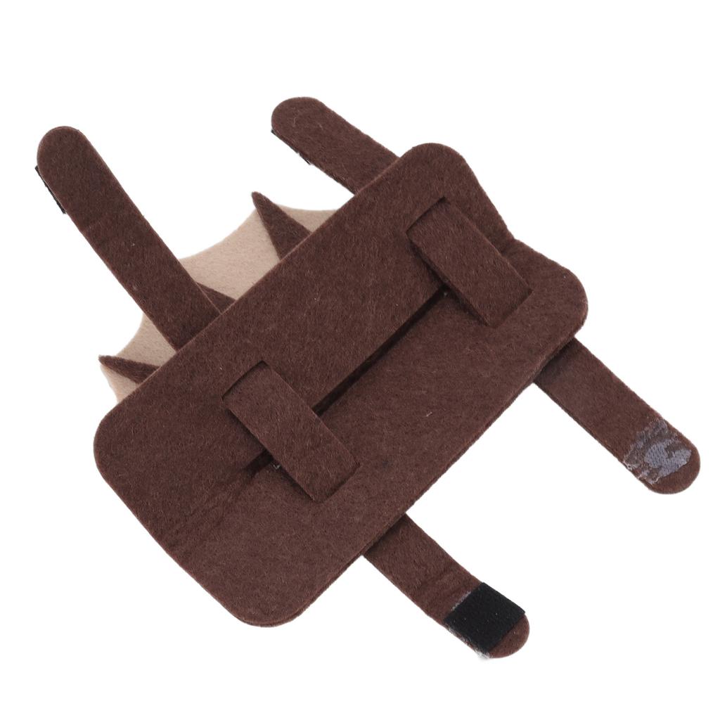 Pet Lizard Costume Skin Friendly 3 Adjustable Straps Cute Felt Reptile Clothes for Bearded Dragon